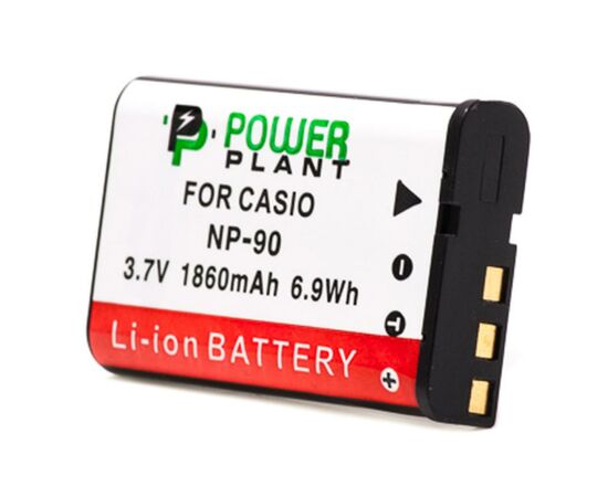 Аккумулятор к фото/видео PowerPlant Casio NP-90 (DV00DV1314), изображение 2 Аккумулятор к фото/видео PowerPlant Casio NP-90 (DV00DV1314), изображение 2