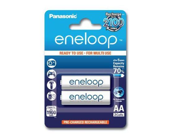 Акумулятор Panasonic Eneloop AA 1900mAh NI-MH * 2 (BK-3MCCE/2BE)
