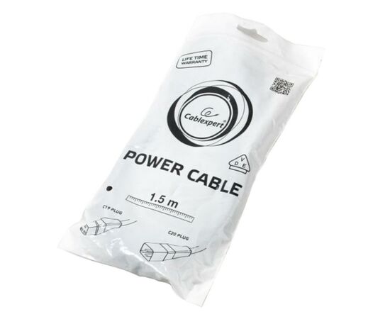 Кабель питания Cablexpert C19 to C20 1.5m 1.5mm2 16A (PC-189-C19), изображение 2 Кабель питания Cablexpert C19 to C20 1.5m 1.5mm2 16A (PC-189-C19), изображение 2