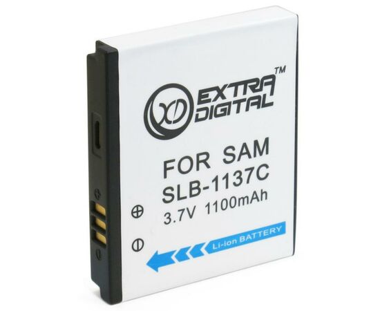 Акумулятор до фото/відео Extradigital Samsung SLB-1137C, Li-ion, 1100 mAh (DV00DV1326)