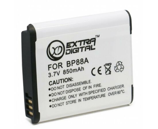 Акумулятор до фото/відео Extradigital Samsung BP88A (DV00DV1374), зображення 2 Акумулятор до фото/відео Extradigital Samsung BP88A (DV00DV1374), зображення 2