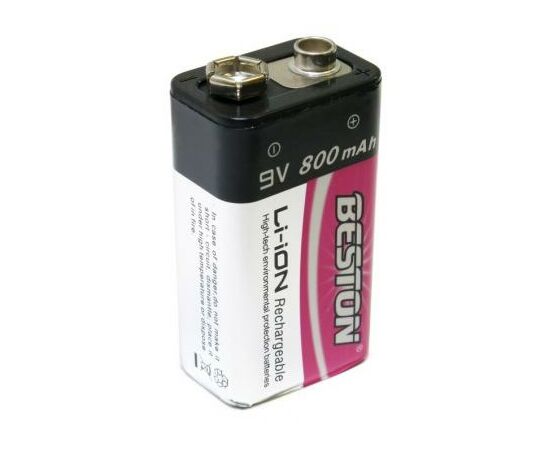 Аккумулятор Beston CR-9V 800mAh Li-ion (AAB1823), изображение 2 Аккумулятор Beston CR-9V 800mAh Li-ion (AAB1823), изображение 2