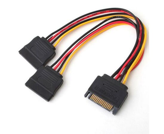 Кабель живлення SATA power 2x 0.2m Atcom (14366)
