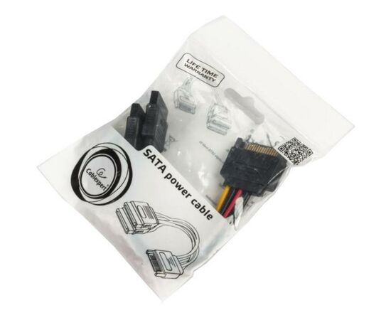 Кабель живлення SATA power 0.15m Cablexpert (CC-SATAM2F-01), зображення 3 Кабель живлення SATA power 0.15m Cablexpert (CC-SATAM2F-01), зображення 3