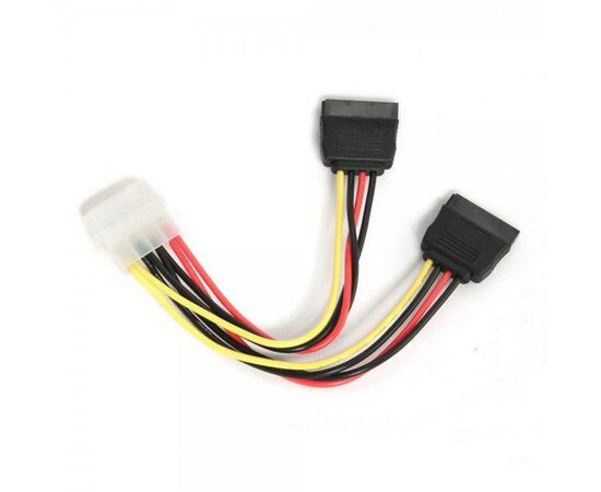 Кабель питания Molex to 2xSATA power 0.3m Cablexpert (CC-SATA-PSY-0.3M), изображение 2 Кабель питания Molex to 2xSATA power 0.3m Cablexpert (CC-SATA-PSY-0.3M), изображение 2