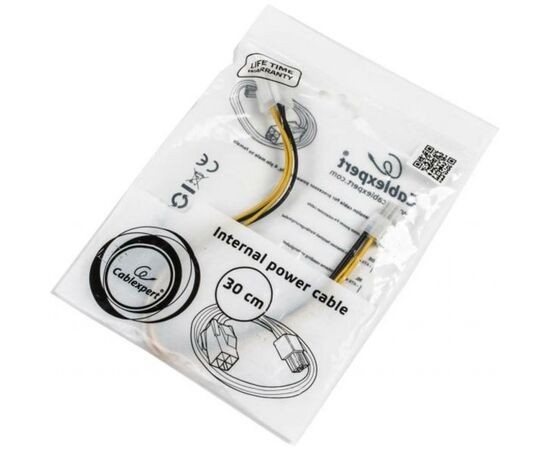 Кабель питания CPU 4-pin 0.3m Cablexpert (CC-PSU-7), изображение 2 Кабель питания CPU 4-pin 0.3m Cablexpert (CC-PSU-7), изображение 2