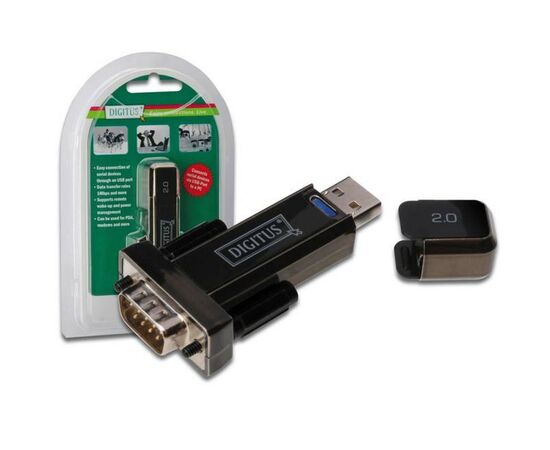 Перехідник USB to RS232 Digitus (DA-70156), зображення 2 Перехідник USB to RS232 Digitus (DA-70156), зображення 2