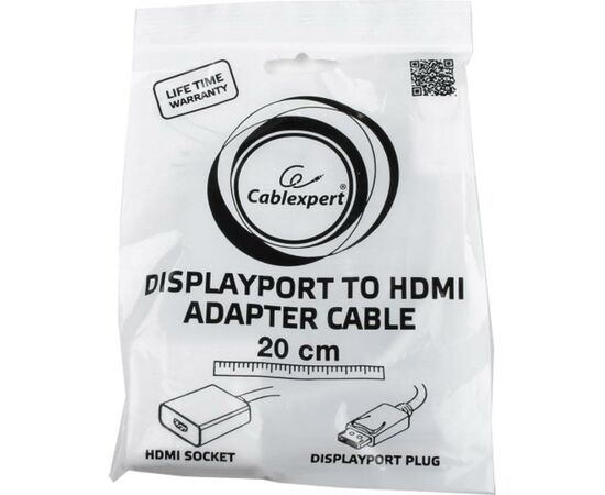 Перехідник DisplayPort to HDMI Cablexpert (A-DPM-HDMIF-002-W), зображення 2