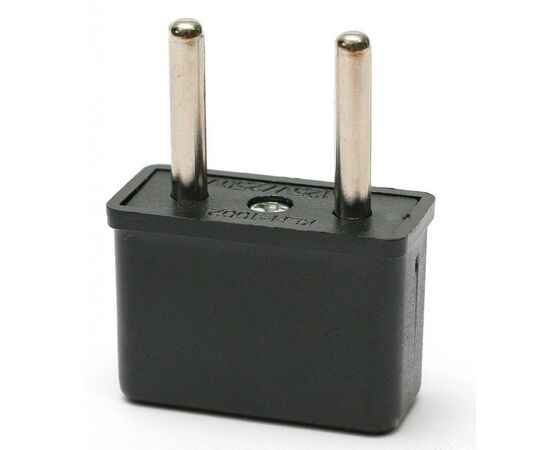 Перехідник PowerPlant сетевой 220В EU/US черный (DV00DV0022), зображення 2 Перехідник PowerPlant сетевой 220В EU/US черный (DV00DV0022), зображення 2