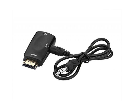 Перехідник HDMI to VGA 0.5m PowerPlant (CA910267), зображення 3 Перехідник HDMI to VGA 0.5m PowerPlant (CA910267), зображення 3