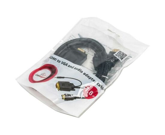 Переходник HDMI to VGA Cablexpert (A-HDMI-VGA-03-6), изображение 2 Переходник HDMI to VGA Cablexpert (A-HDMI-VGA-03-6), изображение 2