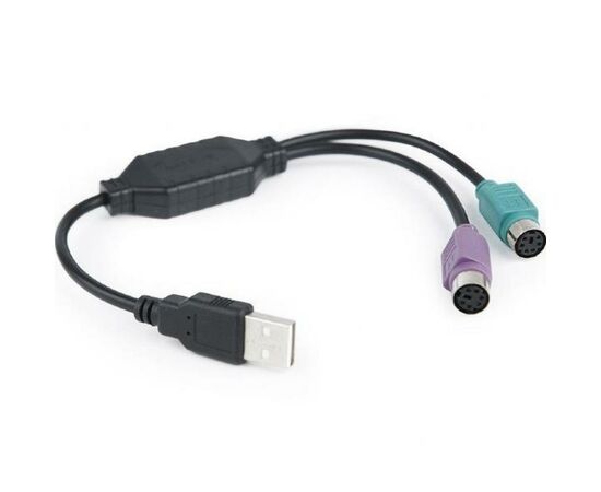 Переходник USB to PS/2 Cablexpert (UAPS12-BK), изображение 2 Переходник USB to PS/2 Cablexpert (UAPS12-BK), изображение 2
