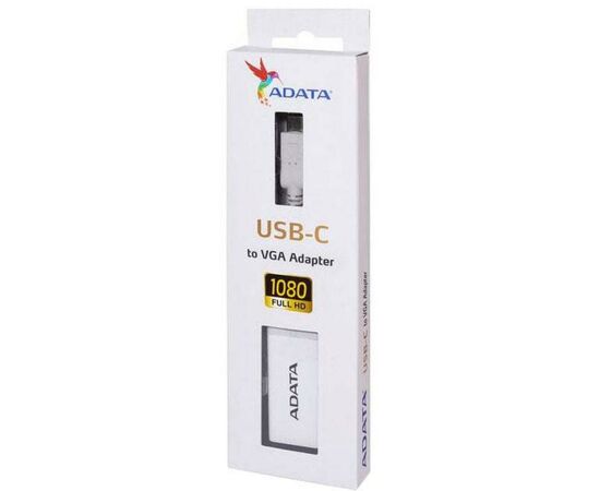 Переходник ADATA USB-C to VGA adapter (ACVGAPL-ADP-CWH), изображение 4 Переходник ADATA USB-C to VGA adapter (ACVGAPL-ADP-CWH), изображение 4
