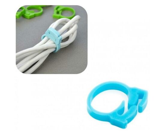 Держатель для кабеля Extradigital Cable Clips CC-901 (Blue) * 6 (KBC1706), изображение 4 Держатель для кабеля Extradigital Cable Clips CC-901 (Blue) * 6 (KBC1706), изображение 4