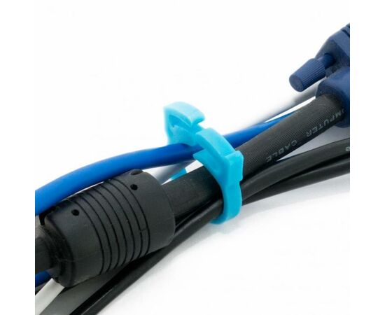Держатель для кабеля Extradigital Cable Clips CC-901 (Blue) * 6 (KBC1706), изображение 5 Держатель для кабеля Extradigital Cable Clips CC-901 (Blue) * 6 (KBC1706), изображение 5