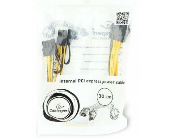 Кабель питания CPU 8 пин на PCI express 2 х 6+2 пин Cablexpert (CC-PSU-85), изображение 2 Кабель питания CPU 8 пин на PCI express 2 х 6+2 пин Cablexpert (CC-PSU-85), изображение 2