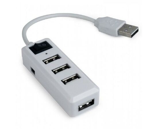 Концентратор 4 port USB 2.0 Gembird (UHB-U2P4-21), изображение 2 Концентратор 4 port USB 2.0 Gembird (UHB-U2P4-21), изображение 2