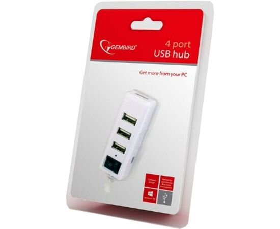 Концентратор 4 port USB 2.0 Gembird (UHB-U2P4-21), изображение 3 Концентратор 4 port USB 2.0 Gembird (UHB-U2P4-21), изображение 3