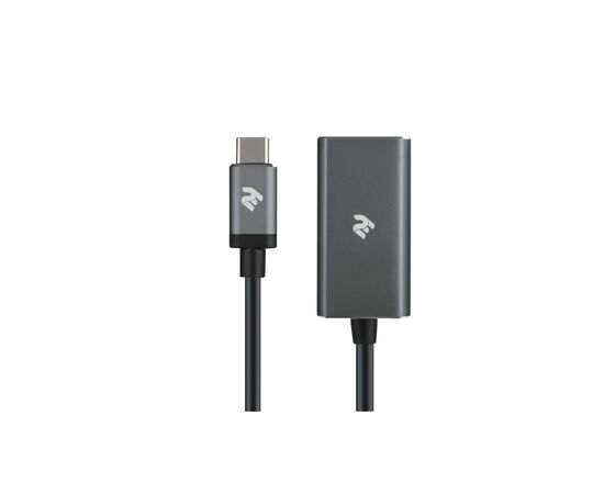 Переходник Type-C to DisplayPort, Alluminum, 0.2м 2E (2E-W1404), изображение 2 Переходник Type-C to DisplayPort, Alluminum, 0.2м 2E (2E-W1404), изображение 2