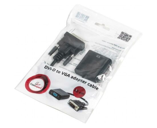 Переходник DVI to VGA Cablexpert (A-DVID-VGAF-01), изображение 2 Переходник DVI to VGA Cablexpert (A-DVID-VGAF-01), изображение 2