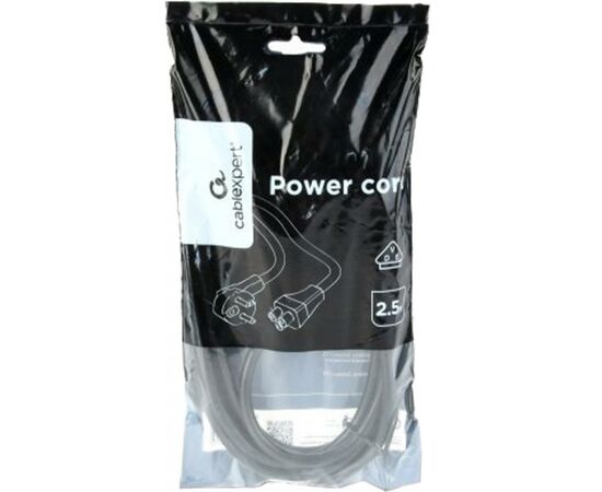 Кабель питания C5 2.5m Cablexpert (PC-186-ML12-2.5M), изображение 3 Кабель питания C5 2.5m Cablexpert (PC-186-ML12-2.5M), изображение 3