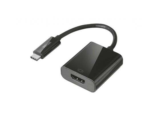 Переходник USB-C to HDMI BLACK Trust (21011_TRUST), изображение 2 Переходник USB-C to HDMI BLACK Trust (21011_TRUST), изображение 2
