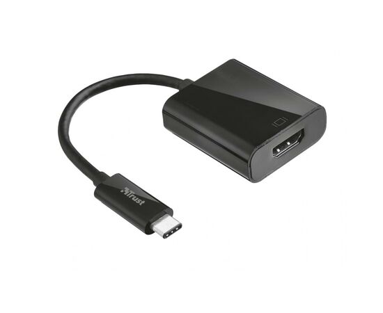 Переходник USB-C to HDMI BLACK Trust (21011_TRUST), изображение 3 Переходник USB-C to HDMI BLACK Trust (21011_TRUST), изображение 3