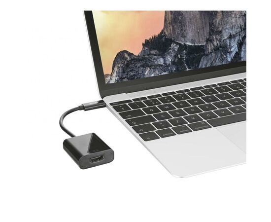 Переходник USB-C to HDMI BLACK Trust (21011_TRUST), изображение 4 Переходник USB-C to HDMI BLACK Trust (21011_TRUST), изображение 4