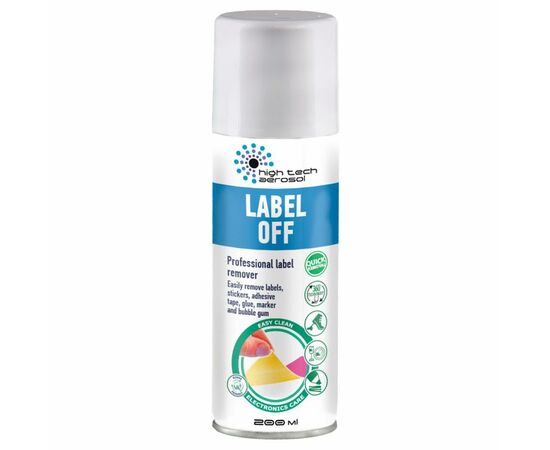 Спрей для очищення High Tech Aerosol HTA LABEL OFF 200 ml (06031)