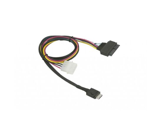 Кабель для передачі даних Supermicro OCuLink SFF-8611 (x4) to SFF-8639 U.2 with 4 Pin Power Cable (CBL-SAST-1011)