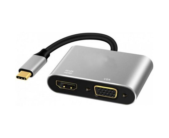 Переходник Type-C to HDMI / VGA Extradigital (KBV1743)