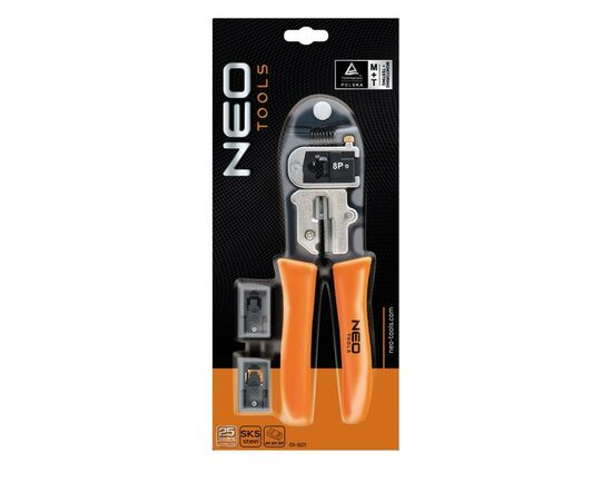 Інструмент Neo Tools для обжима наконечников 4P, 6P, 8P (01-501), зображення 2 Інструмент Neo Tools для обжима наконечников 4P, 6P, 8P (01-501), зображення 2