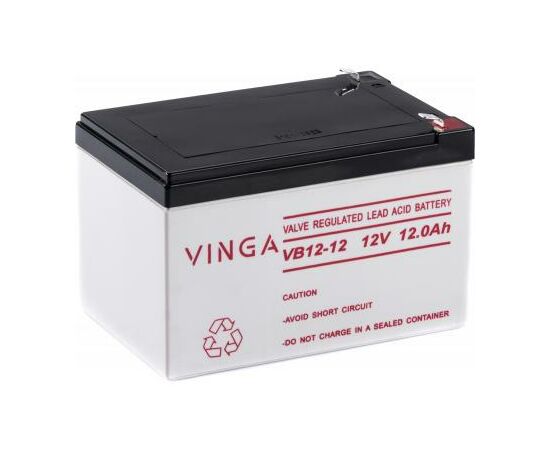 Батарея к ИБП Vinga 12В 12 Ач (VB12-12), изображение 2 Батарея к ИБП Vinga 12В 12 Ач (VB12-12), изображение 2