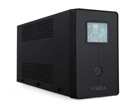 Источник бесперебойного питания Vinga LCD 600VA metal case with USB (VPC-600MU), изображение 2 Источник бесперебойного питания Vinga LCD 600VA metal case with USB (VPC-600MU), изображение 2