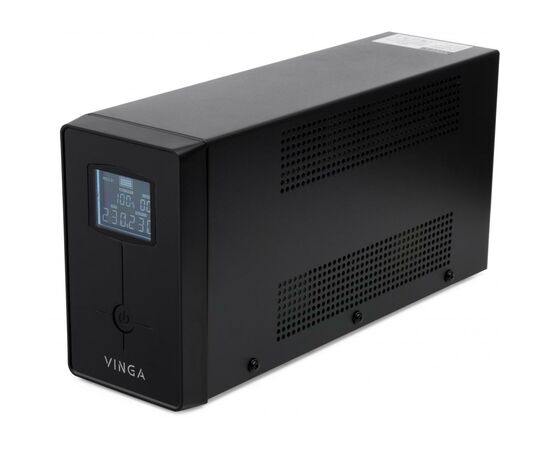 Источник бесперебойного питания Vinga LCD 600VA metal case with USB (VPC-600MU), изображение 3 Источник бесперебойного питания Vinga LCD 600VA metal case with USB (VPC-600MU), изображение 3