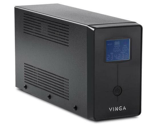 Источник бесперебойного питания Vinga LCD 600VA metal case with USB (VPC-600MU), изображение 4 Источник бесперебойного питания Vinga LCD 600VA metal case with USB (VPC-600MU), изображение 4