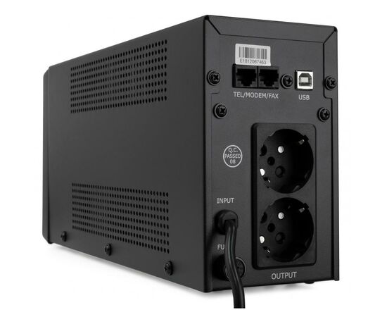 Источник бесперебойного питания Vinga LCD 600VA metal case with USB (VPC-600MU), изображение 5 Источник бесперебойного питания Vinga LCD 600VA metal case with USB (VPC-600MU), изображение 5