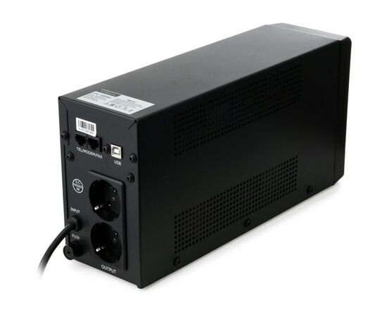 Источник бесперебойного питания Vinga LCD 600VA metal case with USB (VPC-600MU), изображение 6 Источник бесперебойного питания Vinga LCD 600VA metal case with USB (VPC-600MU), изображение 6