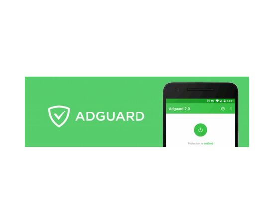 Карта активації AdGuard "Mobile Protection" ("Mobile Protection" (скретч картка))
