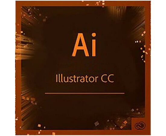 ПЗ для мультимедіа Adobe Illustrator CC teams Multiple/Multi Lang Lic Subs New 1Year (65297603BA01A12)