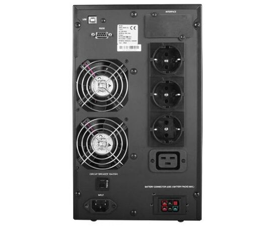 Источник бесперебойного питания Powercom MAC-2K Schuko, изображение 2 Источник бесперебойного питания Powercom MAC-2K Schuko, изображение 2