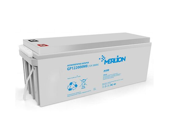 Батарея до ДБЖ Merlion MERLION AGM GP122000M8 12 V-200 Ah (GP122000M8)