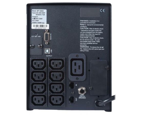 Источник бесперебойного питания Powercom SPT-3000-II LCD Powercom (SPT.3000.II.LCD), изображение 3 Источник бесперебойного питания Powercom SPT-3000-II LCD Powercom (SPT.3000.II.LCD), изображение 3