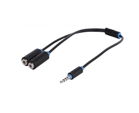 Кабель мультимедийный Jack 3.5mm to 2xJack 3.5 M 0.3m Prolink (PB155-0030)