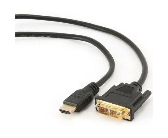 Кабель мультимедийный HDMI to DVI 18+1pin M, 1.8m Cablexpert (CC-HDMI-DVI-6)