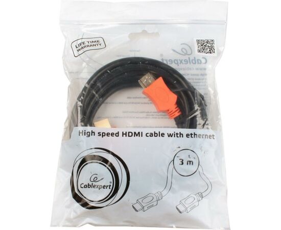 Кабель мультимедийный HDMI to HDMI 3.0m Cablexpert (CC-HDMI4L-10), изображение 2 Кабель мультимедийный HDMI to HDMI 3.0m Cablexpert (CC-HDMI4L-10), изображение 2
