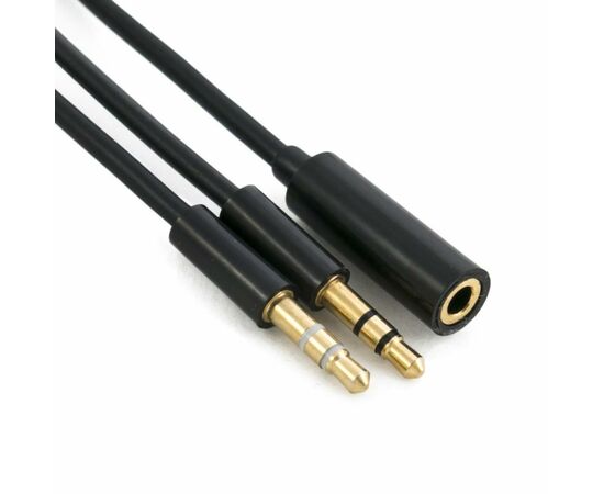 Кабель мультимедійний Jack 3.5mm to 2xJack 3.5 F Extradigital (KBA1646)