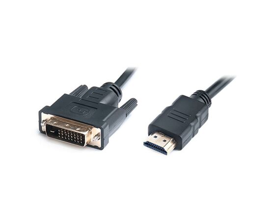 Кабель мультимедийный HDMI to DVI 1.8m REAL-EL (EL123500013), изображение 2 Кабель мультимедийный HDMI to DVI 1.8m REAL-EL (EL123500013), изображение 2