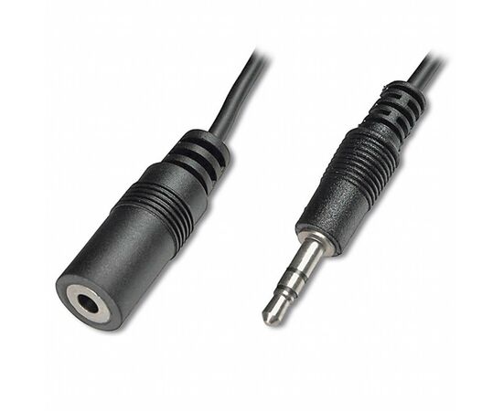 Кабель мультимедийный Jack 3.5mm male to Jack 3.5mm female 1.5m Digitus (AK-510200-015-S)