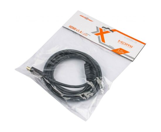 Кабель мультимедийный HDMI to HDMI 3.0m Maxxter (V-HDMI4-10), изображение 2 Кабель мультимедийный HDMI to HDMI 3.0m Maxxter (V-HDMI4-10), изображение 2